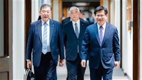 林佳龍款宴「思考日本安全保障議員之會」訪團、石破茂（圖／翻攝自林佳龍臉書）