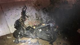 新北,板橋,大漢橋,機車,火燒車,骨架,自燃,