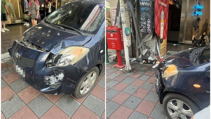 小巨蛋旁死亡車禍　轎車衝人行道釀1死