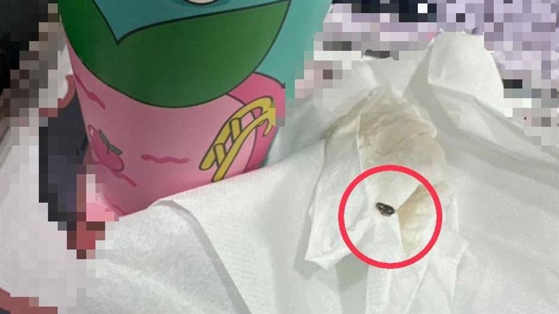 奶茶喝到蟑螂！功夫茶致歉：已退款、清消