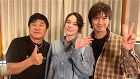 張榕容（中）跟陳柏霖（右）上胡瓜（左）節目。（圖／《下面一位》提供）