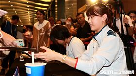 ▲巴黎奧運跆拳道選手羅嘉翎出席《臺灣驕傲・新北榮耀》奧運國手簽名會。（圖／記者劉彥池攝影）