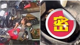 修車師傅看到車廂內物品嚇壞（圖／翻攝自記者爆料網）