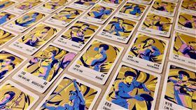 插畫家林俞萍繪製，奧運英雄卡牌（圖／翻攝自＠Formosa Lee Threads）