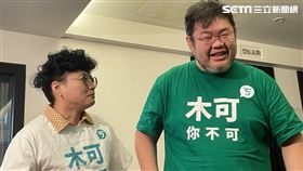 吳靜怡（Grace） 與劉宇（四叉貓）接受《寶島聯播網》「新聞放鞭炮」主持人周玉蔻專訪（圖／記者高逸帆攝影）