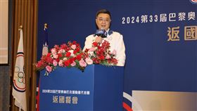 行政院卓榮泰院長今（16）日舉行2024巴黎奧運代表團返國餐會，肯定我國選手優秀表現，並承諾政府會全力支持選手，做選手最堅實的後盾。（圖／體育署提供）
