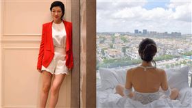 KIMIKO地震秒衝出家門。(圖/翻攝自KIMIKO臉書）