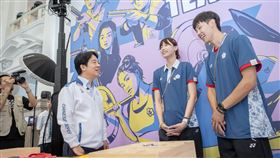 賴清德心疼彭名揚、羅嘉翎傷勢（圖／總統府提供）