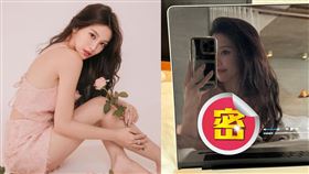 蔡瑞雪趴在床上倒出超兇上圍。（圖／翻攝自snowbabyq IG）