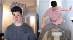 YouTuber Pigmie挑戰連續站立一周。（圖／翻攝自Pigmie YouTube）