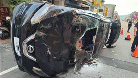 宜蘭羅東黑色休旅車事故。（圖／翻攝畫面）