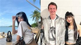 Lisa和LVMH三公子弗雷德里克阿爾諾到夏威夷渡假被偷拍。（圖／翻攝Ｘ＠wintite）