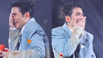 蕭敬騰崩潰唱不了！掩面痛哭20秒畫面瘋傳