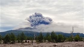 舍維留奇火山（Shiveluch volcano）噴發。（圖／美聯社／達志影像）