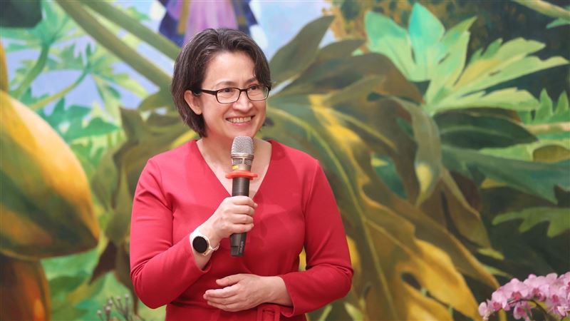 蕭美琴接見金舶獎得獎企業。(圖/總統府提供)