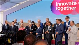 台積電德國廠動土典禮（1）台積電德國德勒斯登半導體晶圓廠，今天舉行動土典禮。中央社記者顏若瑾德勒斯登攝  113年8月20日