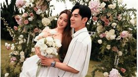 張書豪6月初向歐陽妮妮求婚，隔月登記結婚。