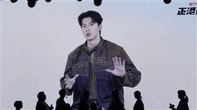 許光漢為《正港分局》首映提前錄製好影片。（圖／記者趙于瑩攝影）