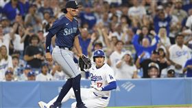 ▲大谷翔平揮出本季第6支三壘安打。（圖／美聯社／達志影像）
