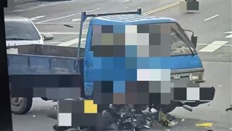 女騎士下班慘遭貨車撞亡　奪命瞬間曝光了