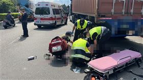 新北,新台五路,汐止,貨櫃車,機車,爆頭,紅線,臨停,東亞貨櫃