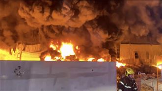 新／台南工廠深夜惡火　陷入火海畫面曝