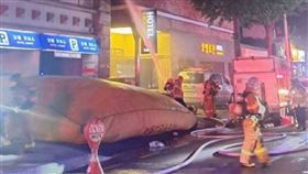南韓,京畿道,富川市,酒店,火警,火災,住客,氣墊 翻攝x
