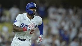 ▲道奇指定轉讓敲出致勝3分砲的海伍德（Jason Heyward）。（圖／美聯社／達志影像）