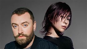 英國歌手山姆史密斯、宇多田光。（圖／環球音樂提供）