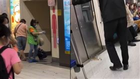 西門町捷運站驚見滿地排泄物，連車廂裡都有。 (圖／翻攝threads)