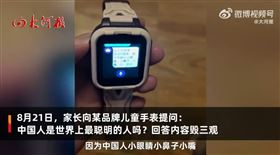 中國人最聰明嗎？陸智慧手錶竟「辱華」(圖/微博)
