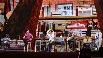 五月天石頭回歸　腰椎滑脫停工三週首現身