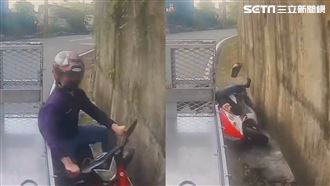 驚魂超車！他「夾牆扯肉」網：投胎當蚯蚓