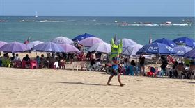 屏東,墾丁,陽傘,沙灘,觀光,雪崩