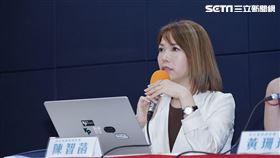 ▲陳智菡出席總統大選政治獻金查帳進度記者會。（圖／記者趙于瑩攝影）