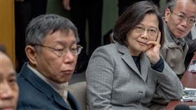 蔡英文、柯文哲（圖／總統府提供）