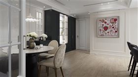 優雅奶灰色調和柔與剛　雕琢出空間層次感(圖/幸福空間)