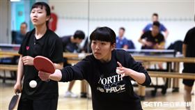 台灣帕運桌球國手林姿妤(前)、田曉雯（後）。（圖／記者蔡厚瑄攝影）