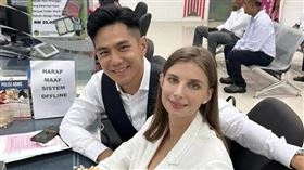 祖雄與烏克蘭籍妻子佳娜先從砲友變成情侶，現是孩子的爸媽了。（翻攝臉書）