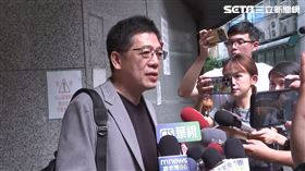 ▲謝立功離開民眾黨中央媒體受訪。