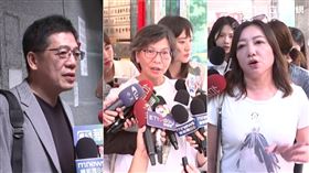 蔡壁如、謝立功、陳琬惠現身民眾黨部。