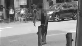 台中,男童,虐狗,懸空,吊掛,紅貴賓（圖／翻攝虐待動物惡人整理臉書）