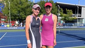 詹皓晴與庫德梅托娃。（圖/詹皓晴提供）