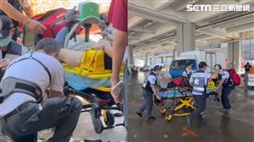 警方獲報到場實施CPR仍無生命跡象，緊急送醫搶救。（圖／翻攝畫面）