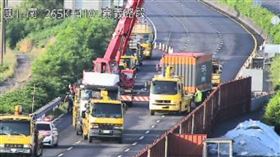 邊坡,貨櫃車,嘉義,國道公路,高公局