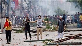 孟加拉7月反政府示威抗議期間發生的暴力情事（圖／路透社／達志影像）