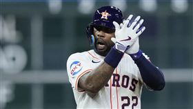 ▲海伍德（Jason Heyward）轉太空人首安帶有2分打點。（圖／美聯社／達志影像）