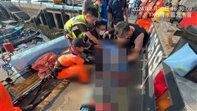 台中,梧棲漁港,漁船,翻覆,溺斃（圖／翻攝畫面）