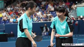台灣帕運桌球女雙田曉雯、林姿妤。（圖／記者蔡厚瑄攝影）