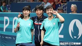 台灣帕運桌球雙田曉雯／林姿妤挺進金牌戰。（圖／記者蔡厚瑄攝影
）